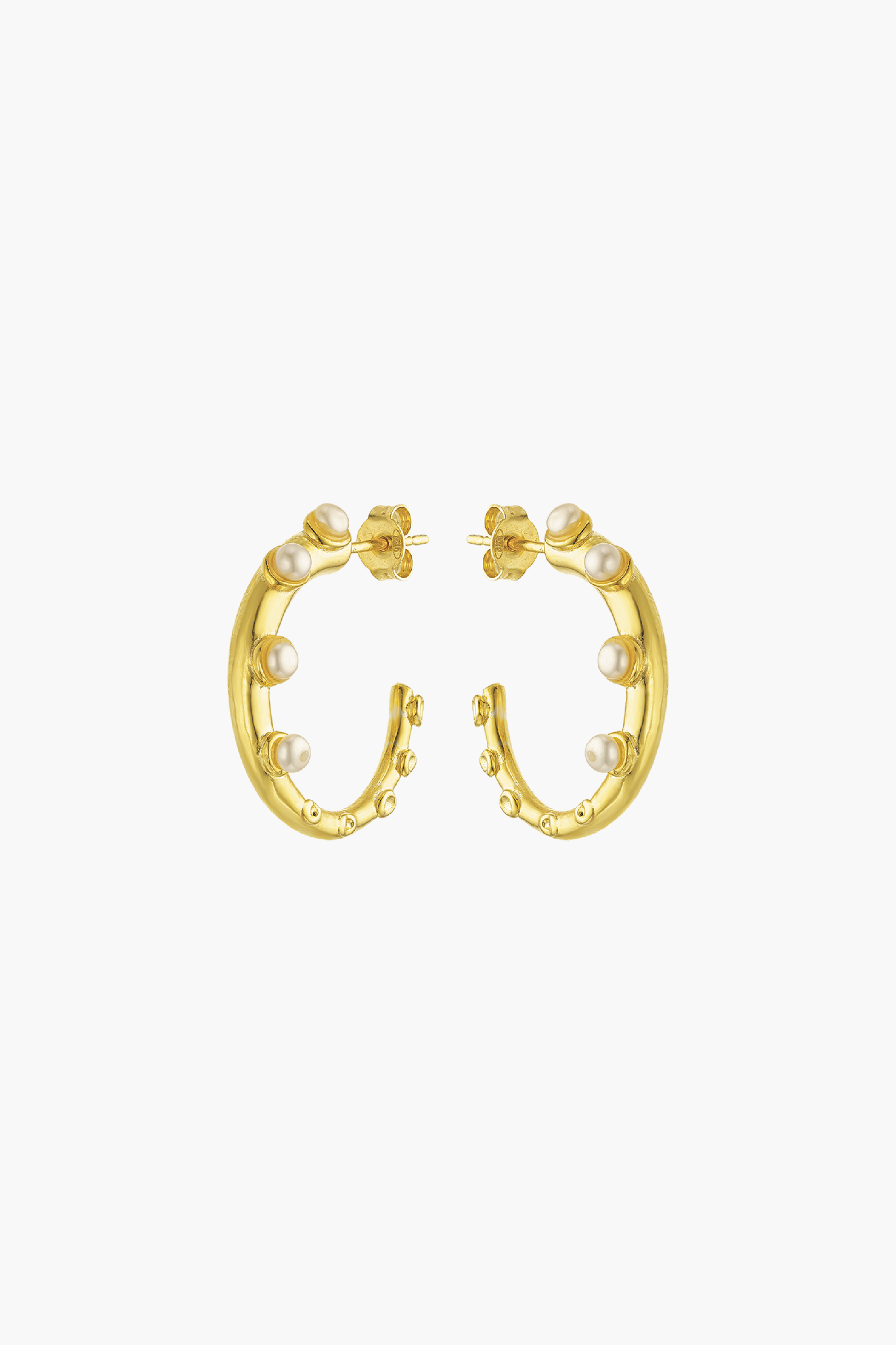 Okto Pearl Hoop Earrings