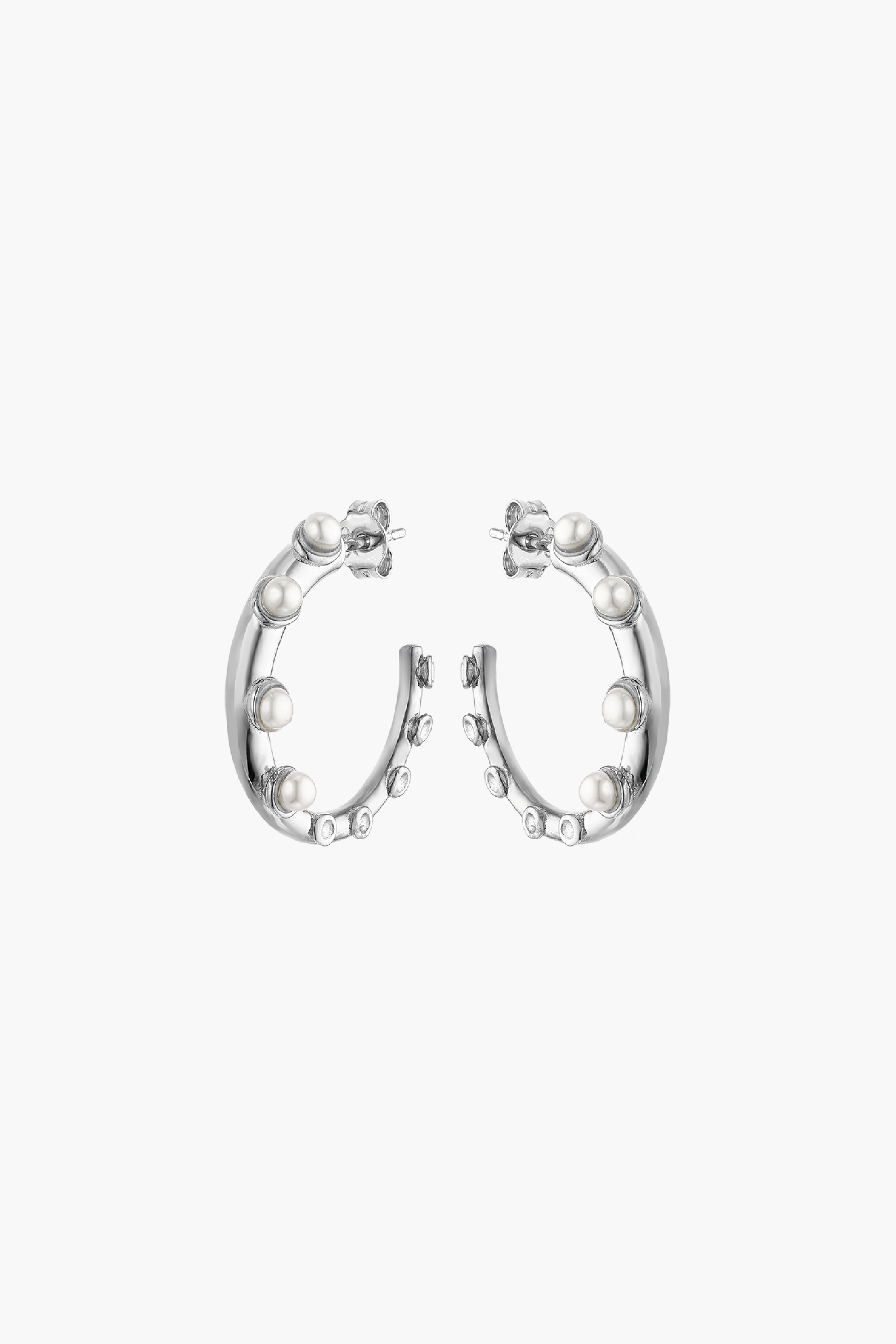 Okto Pearl Hoop Earrings