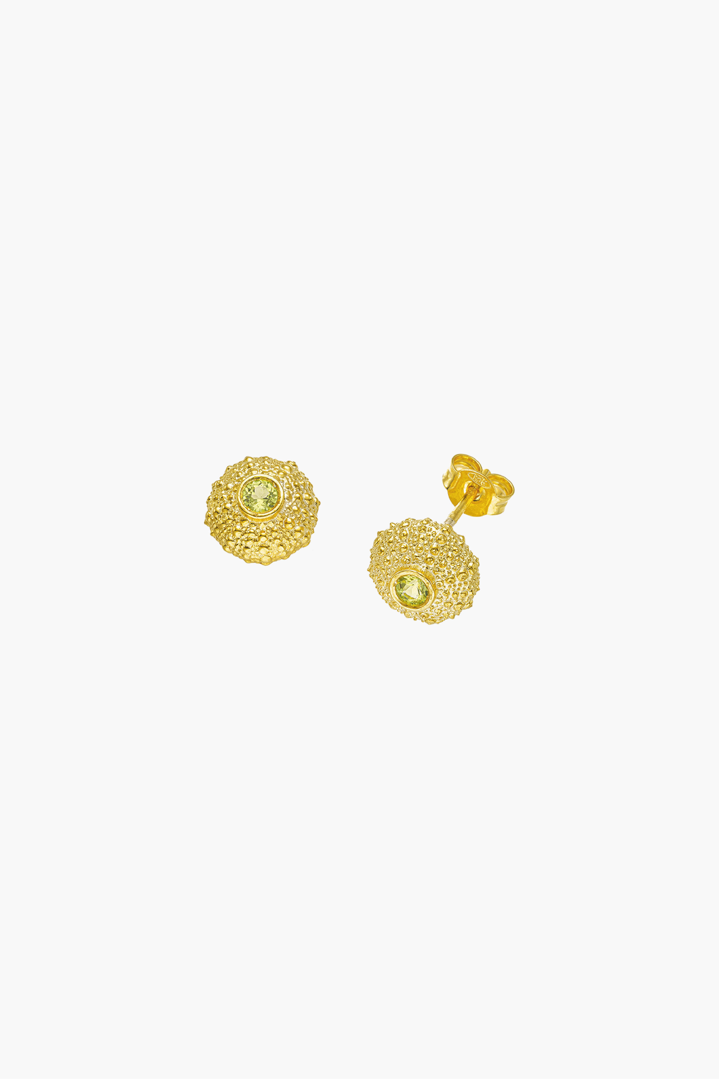 Ahinos Peridot Stud Earrings